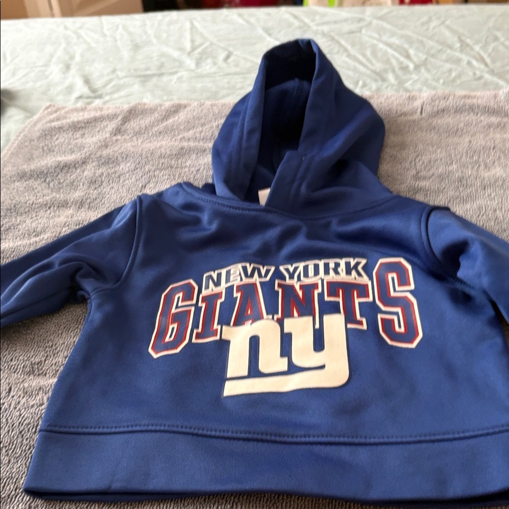NWT- 12 months New York Giants Kids Blue Hoodie